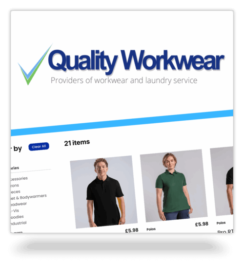 Quality Workwear - Online Store and Customisation Tool